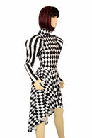 Puffed "Victoria" Sleeve Hi Lo Skater Dress - Coquetry Clothing