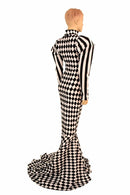 Puffed "Victoria" Sleeve Puddle Train Gown - Coquetry Clothing