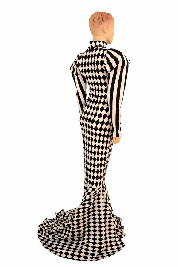 Puffed "Victoria" Sleeve Puddle Train Gown - Coquetry Clothing