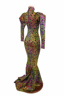 Puffed "Victoria" Sleeve Puddle Train Gown - Coquetry Clothing