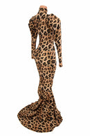 Puffed "Victoria" Sleeve Puddle Train Gown - Coquetry Clothing