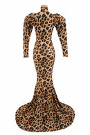 Puffed "Victoria" Sleeve Puddle Train Gown - Coquetry Clothing