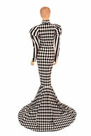 Puffed "Victoria" Sleeve Puddle Train Gown - Coquetry Clothing