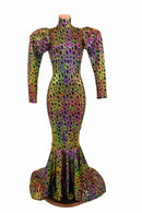 Puffed "Victoria" Sleeve Puddle Train Gown - Coquetry Clothing