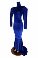 Puffed Victoria Sleeve Puddle Train Gown - Coquetry Clothing