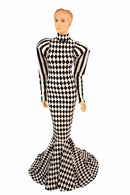 Puffed "Victoria" Sleeve Puddle Train Gown - Coquetry Clothing