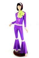 Purple 70's Super Sleuth Catsuit - Coquetry Clothing