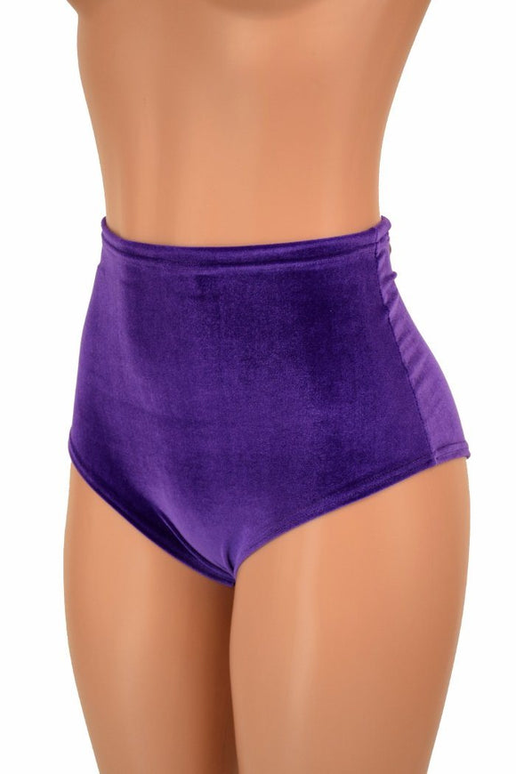 Purple Back Lace Up Siren Shorts - Coquetry Clothing
