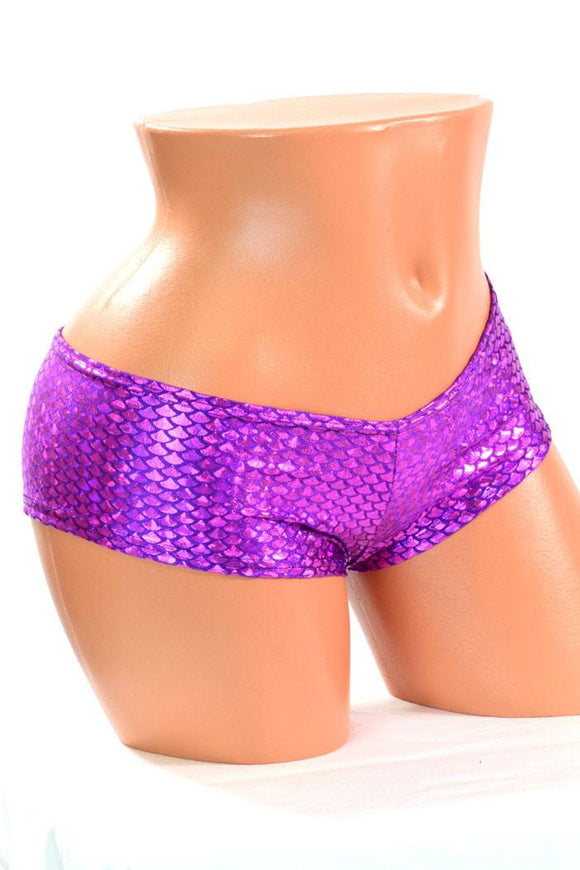Purple Fish Cheeky Booty Shorts - Coquetry Clothing