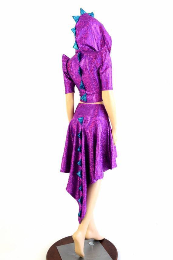 Purple Fish Scale Fabric - Coquetry Clothing