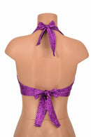 Purple Fish Scale Halter Top - Coquetry Clothing