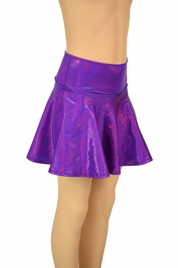 Purple Holo Kids Skirt or Skort - Coquetry Clothing