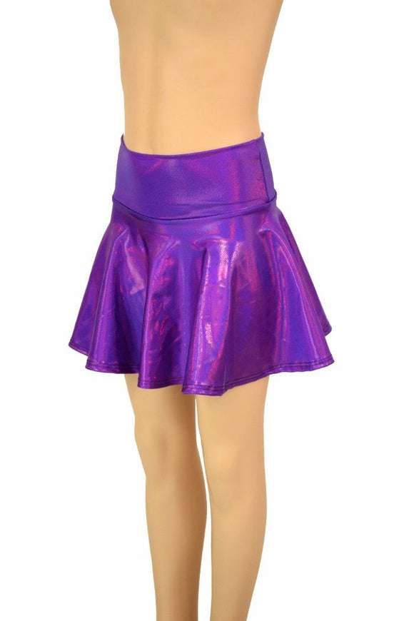 Purple Holo Kids Skirt or Skort - Coquetry Clothing