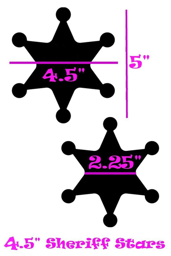 Purple Holographic Sheriff Star Pasties - Coquetry Clothing