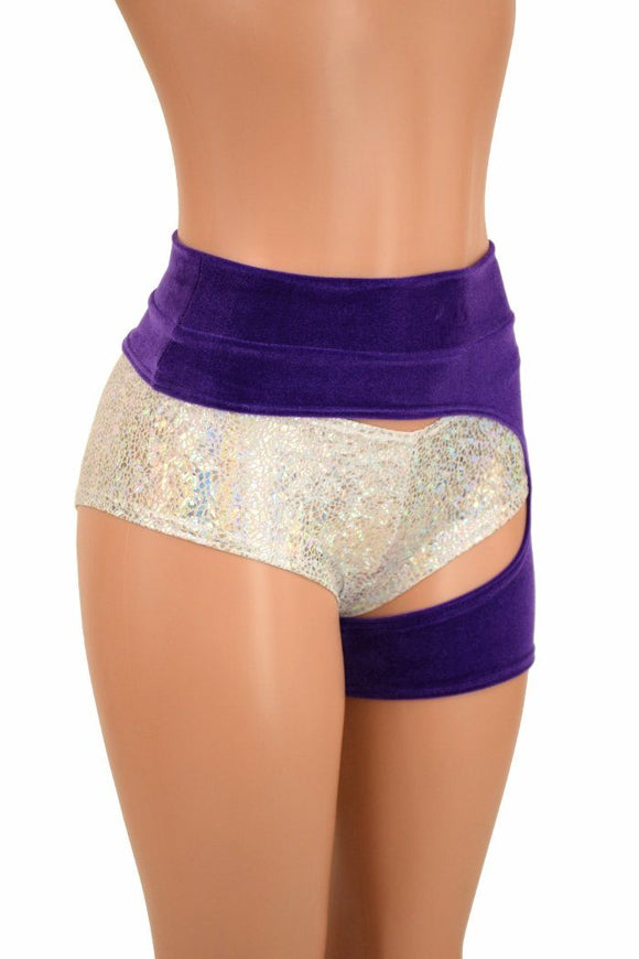Purple Velvet Garter (GARTER ONLY) - Coquetry Clothing