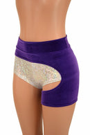 Purple Velvet Garter (GARTER ONLY) - Coquetry Clothing