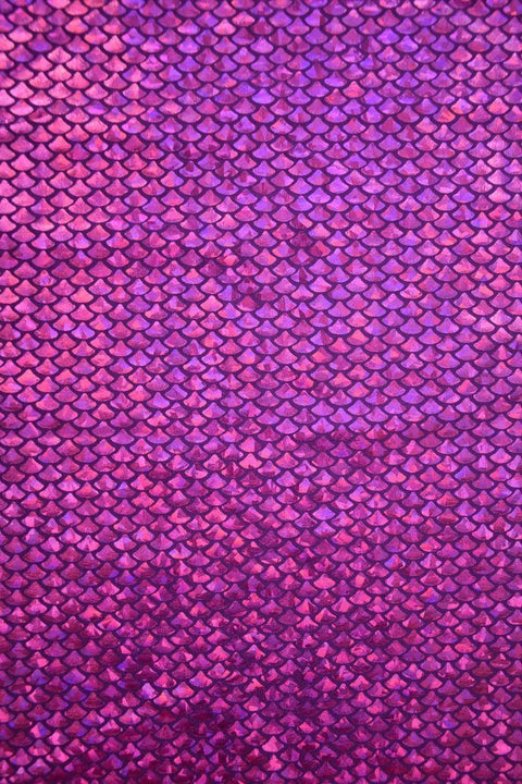 Purple Fish Scale Fabric - Coquetry Clothing