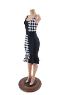 Quad Color Blocked Wiggle Dress - Coquetry Clothing