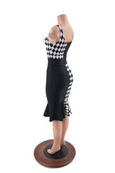 Quad Color Blocked Wiggle Dress - Coquetry Clothing