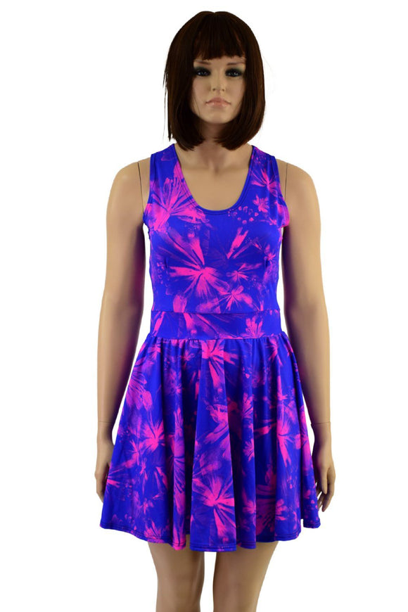 Radiant Rainforest Racerback Skater Dress - Coquetry Clothing