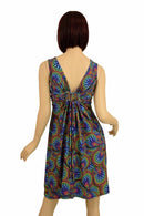 Radioactive A - line Drawstring Keyhole Dress - Coquetry Clothing