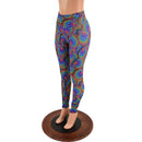 Radioactive Print High Waist Leggings - Coquetry Clothing