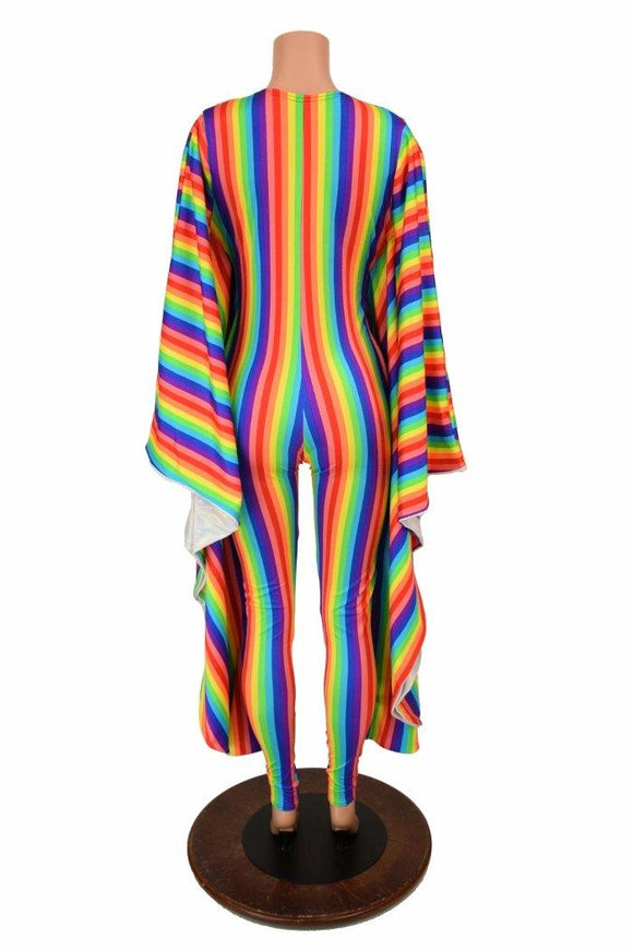 Rainbow and Flashbulb Batwing Catsuit - Coquetry Clothing