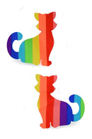 Rainbow Cat Pasties - Coquetry Clothing