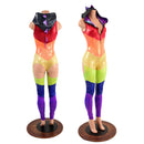 Rainbow Evolution Dragon Catsuit with FULL MOON Cutouts - Coquetry Clothing