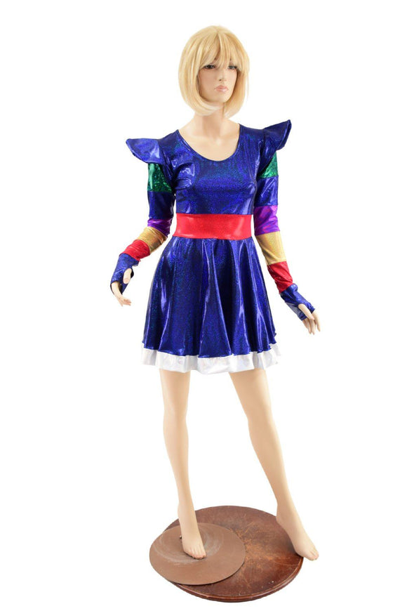 Rainbow Girl Skater Dress - Coquetry Clothing