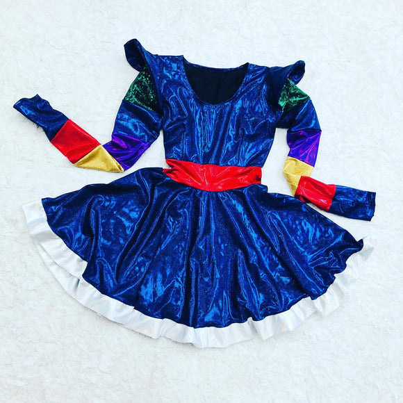 Rainbow Girl Skater Dress - Coquetry Clothing