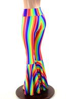 Rainbow High Waist Bell Bottom Flares - Coquetry Clothing