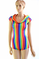 Rainbow Hoodie Romper - Coquetry Clothing