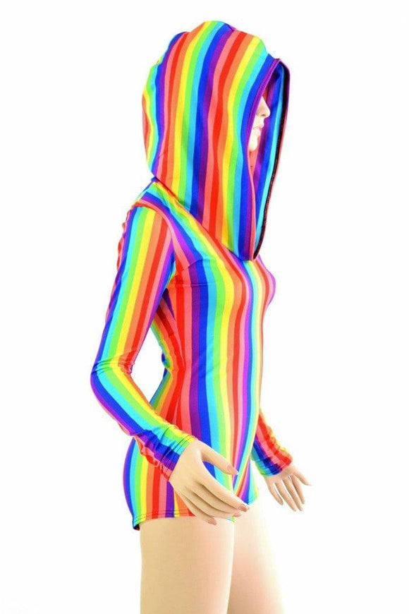 Rainbow Hoodie Romper - Coquetry Clothing