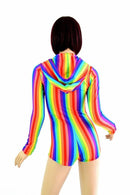 Rainbow Hoodie Romper - Coquetry Clothing