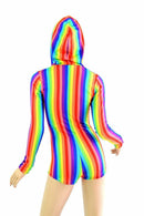 Rainbow Hoodie Romper - Coquetry Clothing