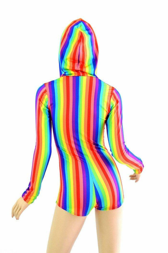 Rainbow Hoodie Romper - Coquetry Clothing