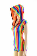 Rainbow Hoodie Romper - Coquetry Clothing
