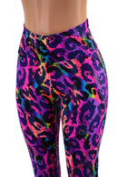 Rainbow Leopard High Waist Capri Leggings - Coquetry Clothing