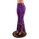 Rainbow Leopard High Waist Solar Flares - Coquetry Clothing