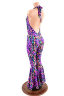 Rainbow Leopard Josie Style Bell Bottom Catsuit - 4