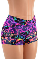 Rainbow Leopard Midrise Shorts - Coquetry Clothing