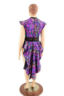 Rainbow Leopard Print Tux Back Romper - Coquetry Clothing
