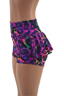 Rainbow Leopard Ruffle Rump Shorts - Coquetry Clothing