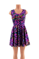 Rainbow Leopard Tank Style Skater Dress - Coquetry Clothing