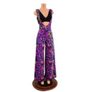 Rainbow Leopard Wide Leg Suspender Pants (Top Sold Separately) - Coquetry Clothing