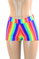 Rainbow Mid Rise Shorts - Coquetry Clothing