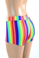 Rainbow Mid Rise Shorts - Coquetry Clothing