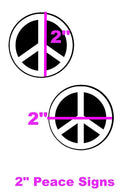 Rainbow Peace Sign Pasties - Coquetry Clothing