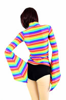 Rainbow Pixie Sleeve Top - Coquetry Clothing